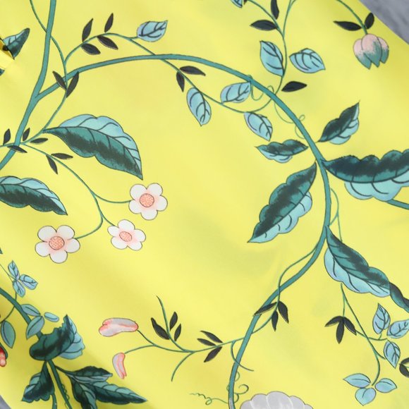 LOFT Petite Yellow Floral Pattern Shirt - Picture 6 of 6